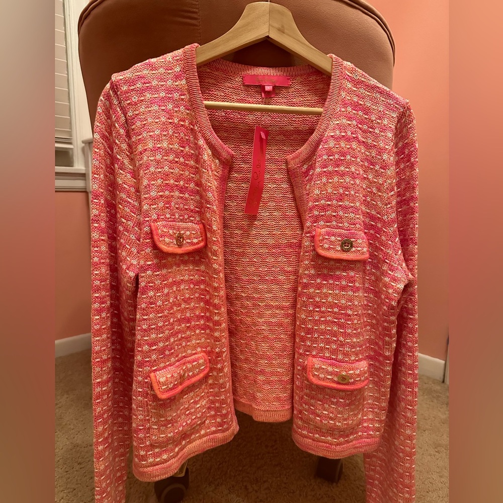 Lilly Pulitzer Pink Kenna Cardigan
